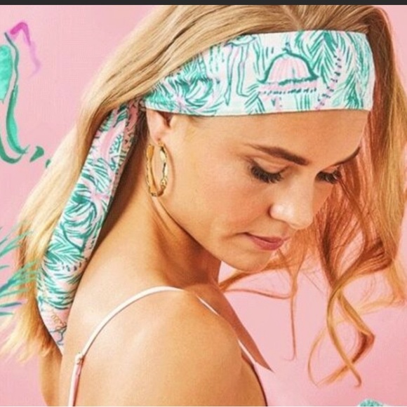 NWOT Limited Edition/hard to find! Lilly Pulitzer Pina Colada Club head-wrap - Picture 6 of 12